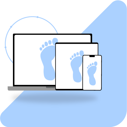 Phone With A Footprint